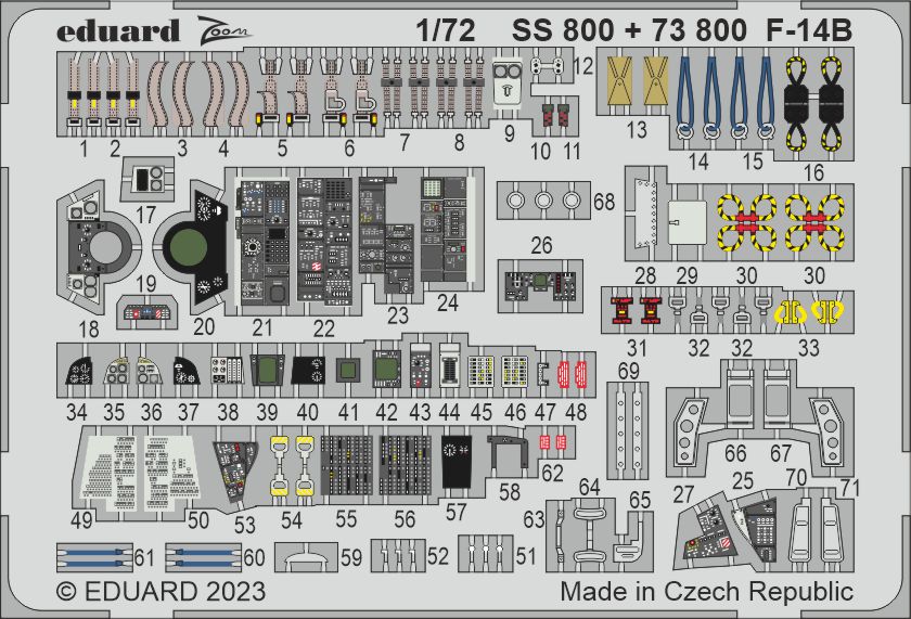 Eduard SS800 1:72 Grumman F-14B Tomcat to be used with Academy