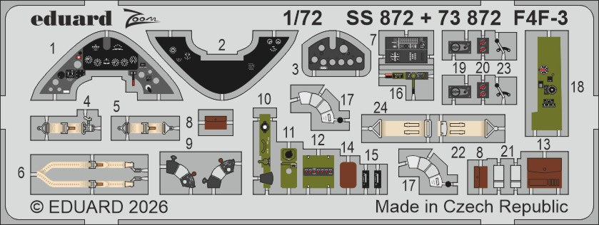 Eduard SS872 1:72 Grumman F4F-3 Wildcat