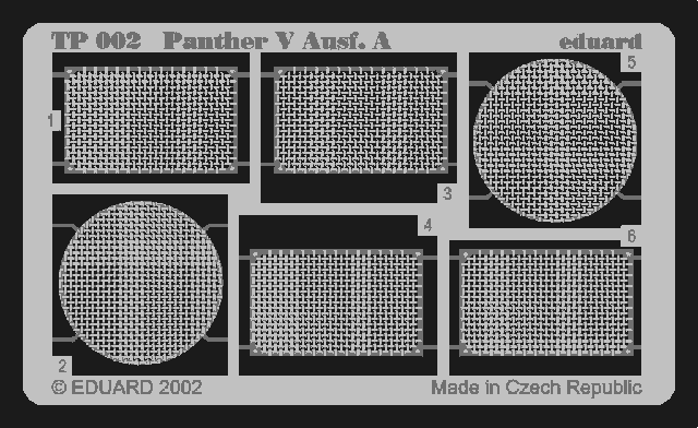 Eduard TP002 1:35 Pz.Kpfw.V Panther Ausf.A grilles