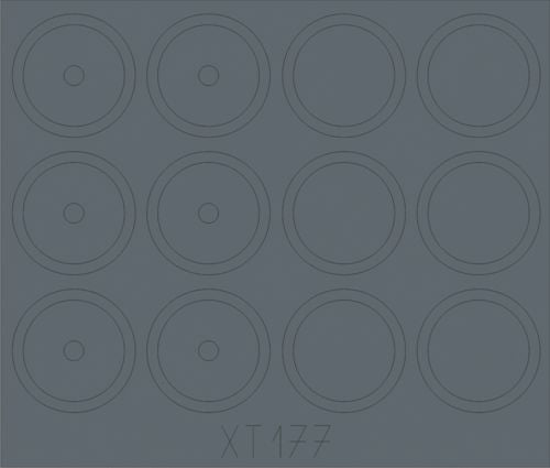 Eduard XT177 1:35 Soviet ASU-85 SPG (1956) wheels