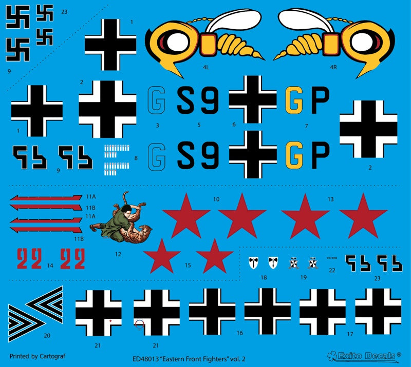 Exito Decals ED48013 1:48 'Eastern Front Fighters' Vol.2