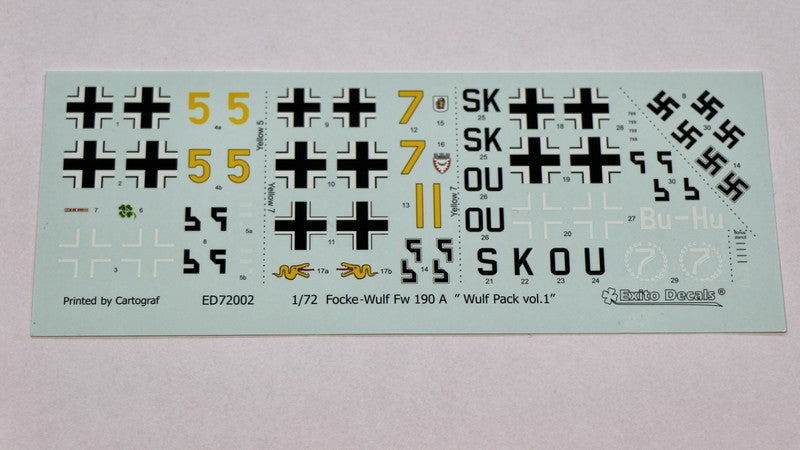 Exito Decals ED72002 1:72 'Wulf Pack' Vol.1