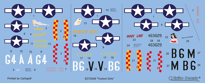 Exito Decals ED72008 1:72 'Yoxford Girls'