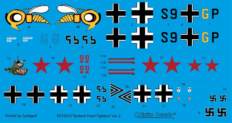 Exito Decals ED72013 1:72 'Eastern Front Fighters' Vol.2