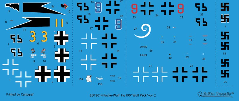 Exito Decals ED72014 1:72 'Wulf Pack' Vol.2