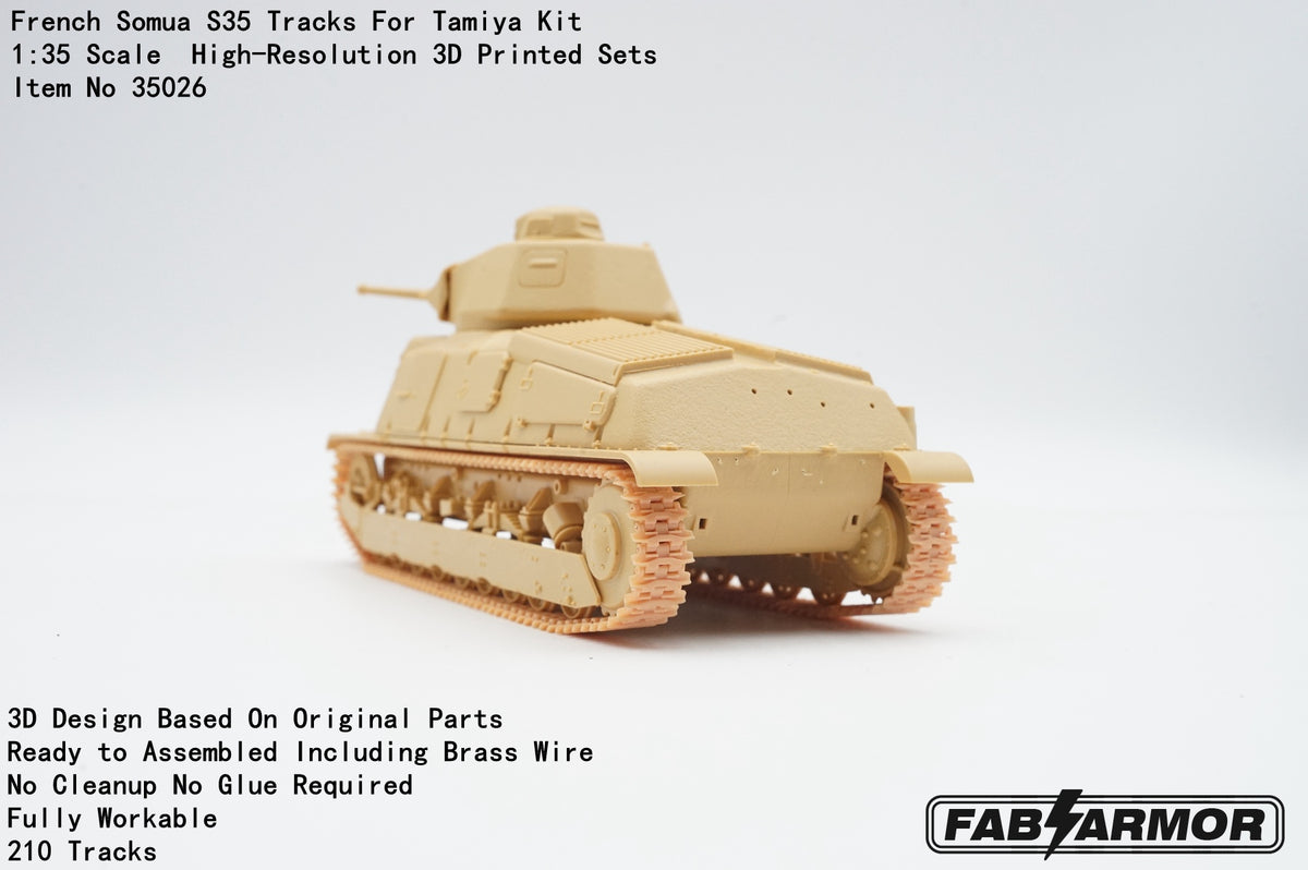 FabScale Studio FA35026 1:35 French Somua S35 Tracks
