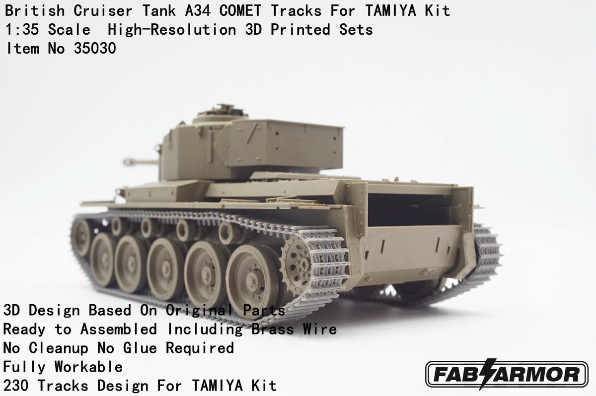FabScale Studio FA35031 1:35 British Cruiser Tank A34 COMET Tracks
