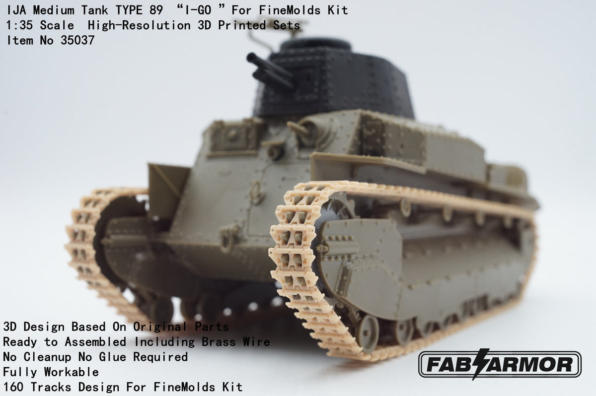 FabScale Studio FA35037 1:35 IJA Medium Tank TYPE 89 “I-GO tracks