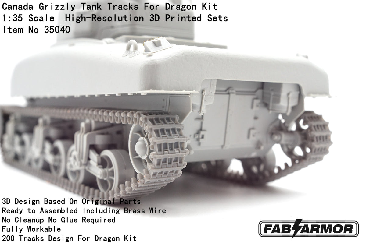 FabScale Studio FA35040 1:35 Canada Grizzly Tank Tracks