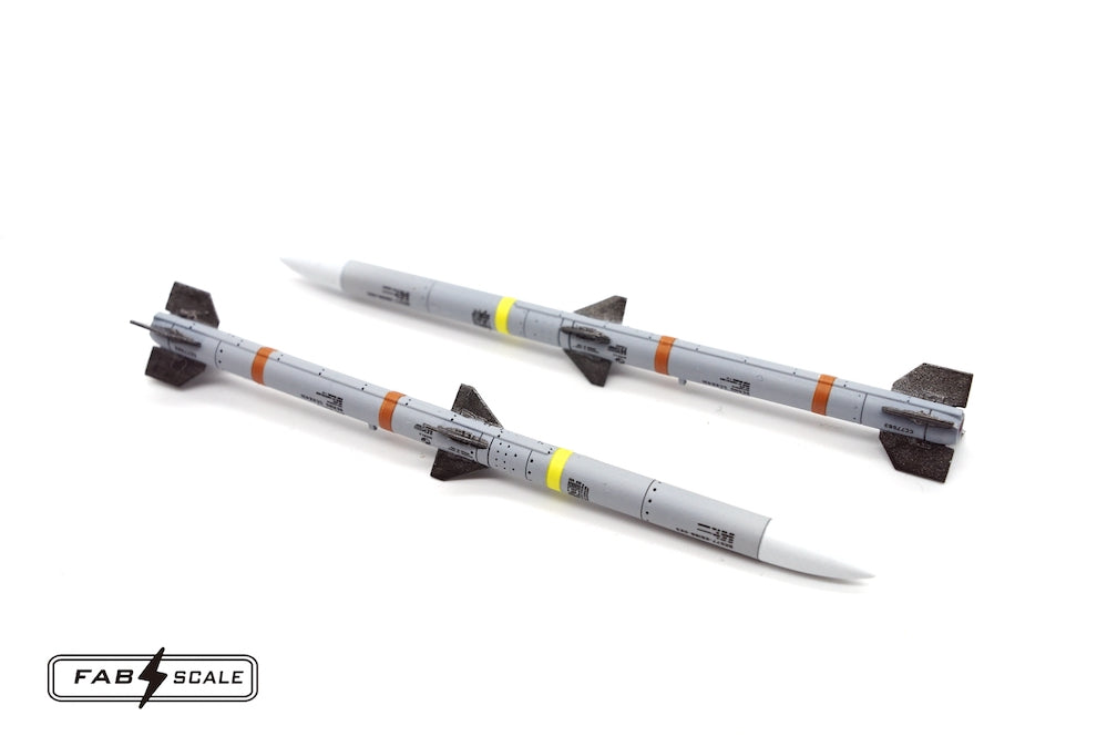 FabScale Studio FA48054 1:48 US AIM-120C AMRAAM (4pc) 3D-printed