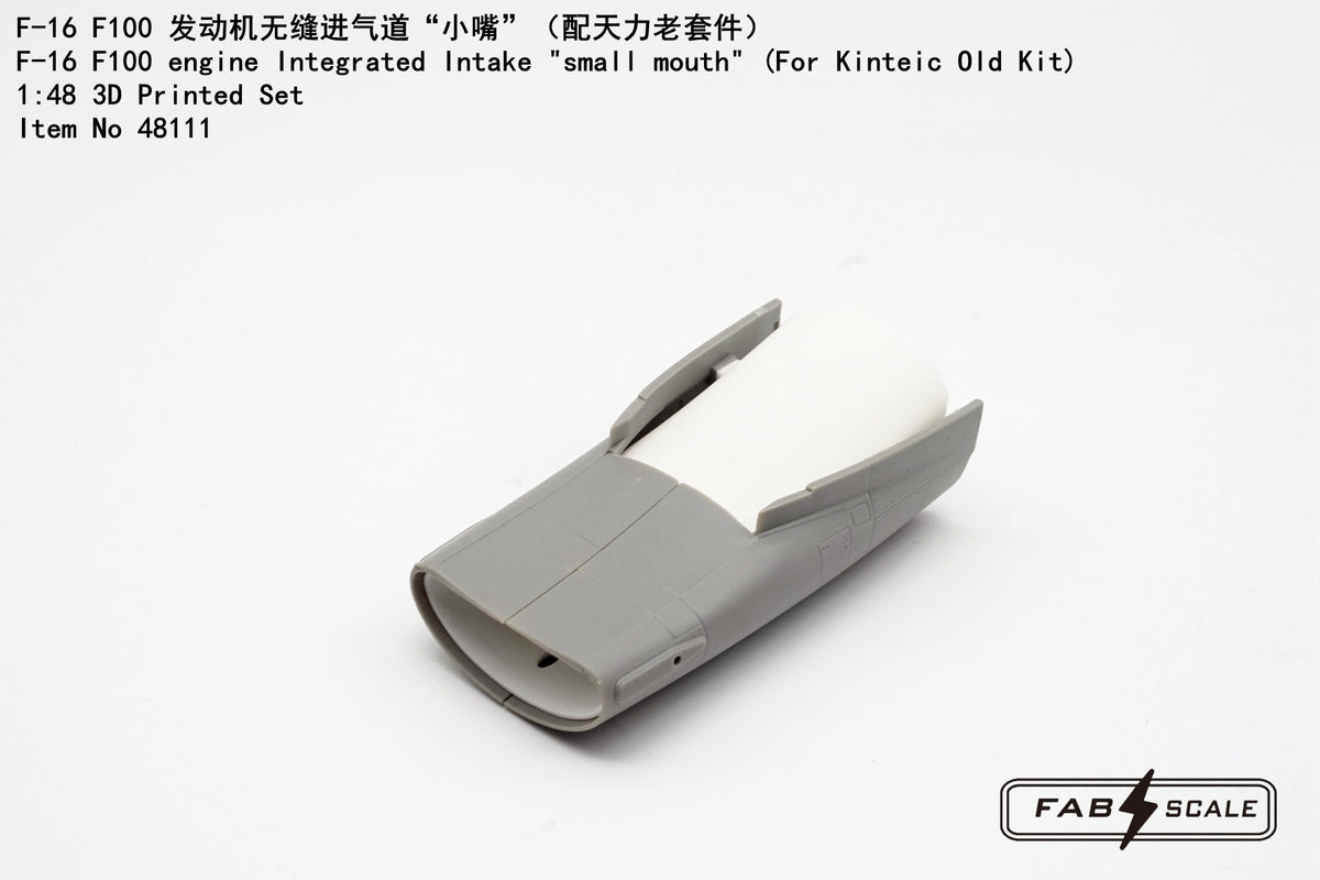 FabScale Studio 48111 1:48 F-16 F100 engine Integrated Intake 'small mouth'