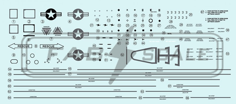 FabScale Studio FA72080D 1:72 USAF 36Th FS Lockheed-Martin F-16C Centennial Scheme Osan Air Base 2023