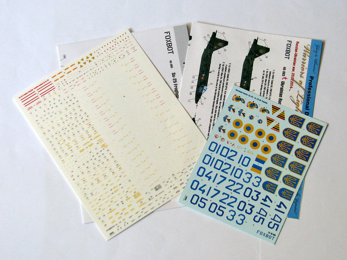 Foxbot Decals FB-48063T 1:48 Ukrainian Rooks: Sukhoi Su-25 with Stencils