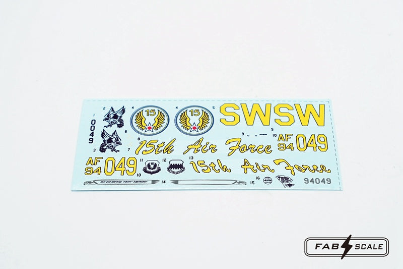 FabScale Studio FD48008 1:48 USAF Lockheed-Martin F-16C Block 50 15th AF Shaw Air Base 2023
