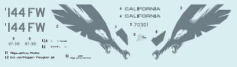 FabScale Studio FD72004 1:72 Lockheed-Martin F-16C California ANG Sacramento Mather AFB 2011'