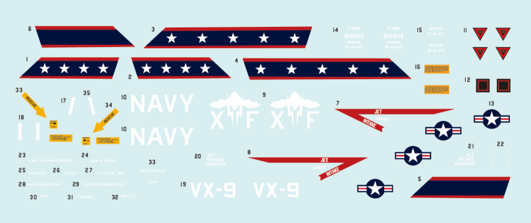 FabScale Studio FD72092 1:72 Grumman F-14D SUPER TOMCAT VX-9 'vampires' VANDY 1 NAWS CHINA LAKE CA 1997