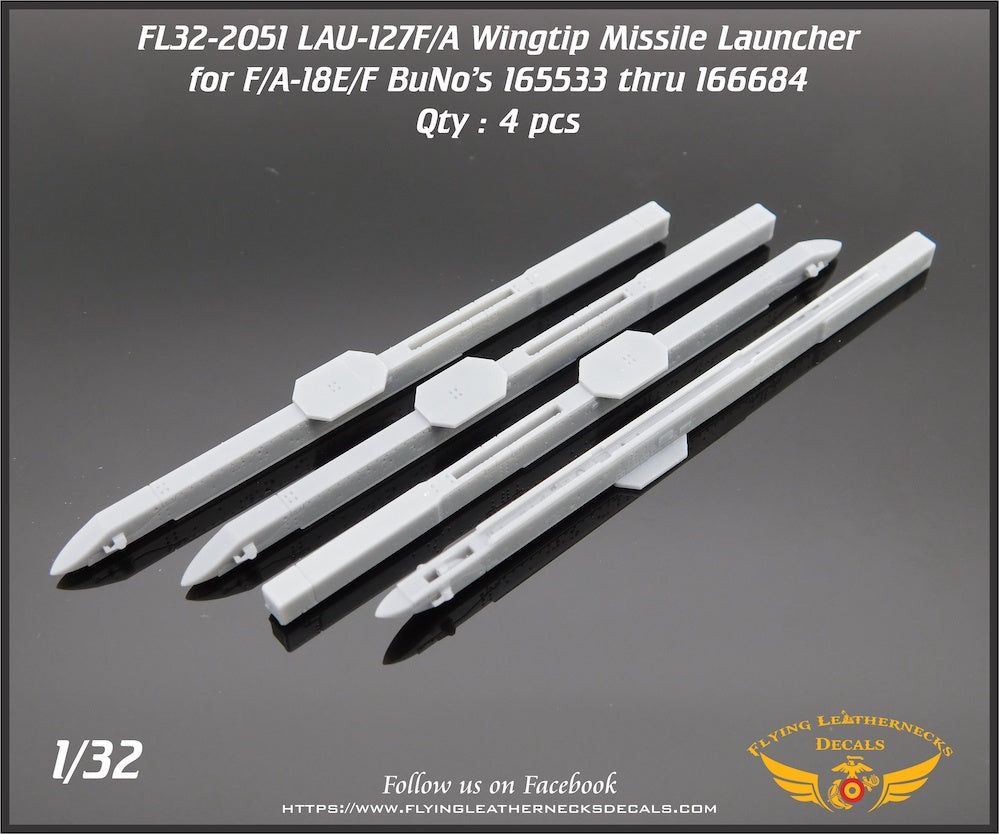 Flying Leathernecks FL32-2051 1:32 LAU-127F/A wingtip missile launcher