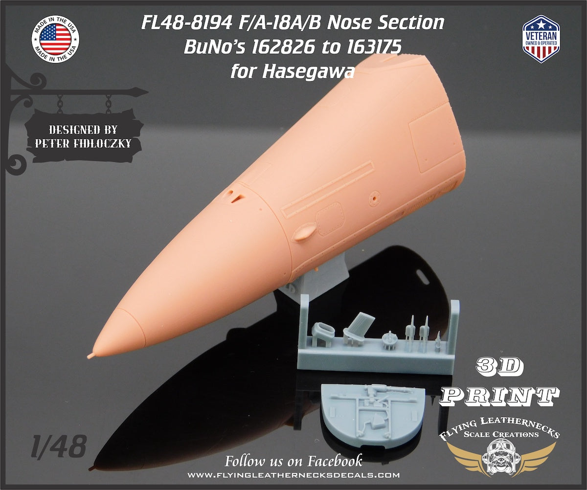 Flying Leathernecks FL48-8194 1:48 F/A-18A/B Nose BuNo 162826 to 163175