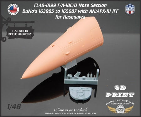 Flying Leathernecks FL48-8199 1:48 F/A-18C/D Nose BuNo 163985 to 165687 with AN/APX-111 IFF