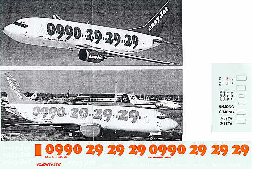 Flightpath USA A20209 1:200 Boeing 737-300 'Easy Jet' G-MONG/-EZYA