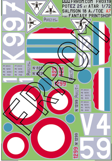 Frrom-Azur OX19 1:72 Potez 25 ATAR
