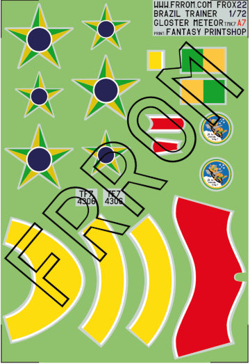 Frrom-Azur OX22 1:72 Brazil Meteor T.Mk.7