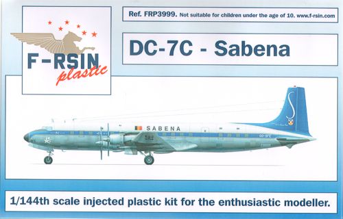 F-rsin Plastic P3999 1:144 Douglas DC-7C Decals Sabena