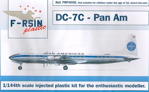 F-rsin Plastic P4000 1:144 Douglas DC-7C Decals Pan Am 'Meatball'