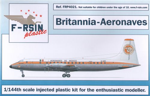 F-rsin Plastic P4021 1:144 Bristol Britannia 300 Decals Aeronaves de Mexico