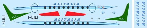 F-rsin Plastic P4052 1:144 Vickers Viscount 700 - Alitalia