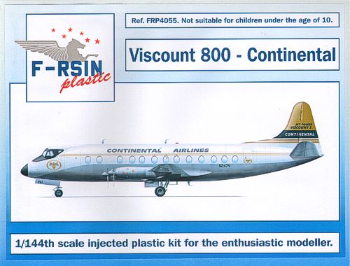 F-rsin Plastic P4055 1:144 Vickers Viscount 800 - Continental