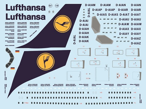 F-rsin Plastic P4079 1:144 Airbus A300-600 - Lufthansa