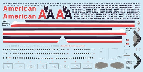 F-rsin Plastic P4080 1:144 Airbus A300-600 - American Airlines
