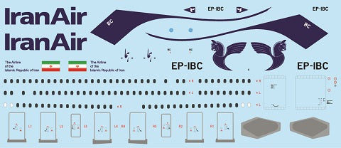 F-rsin Plastic P4081 1:144 Airbus A300-600 - Iran Air
