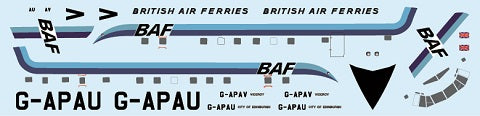 F-rsin Plastic P4106 1:144 Bristol Superfreighter Mk.32 - BAF (blue) British Air Ferries G-APAU and G-APAV