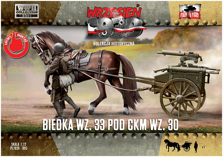 First To Fight Kits 093 1:72 Biedka wz.33 Under the CKM wz.30