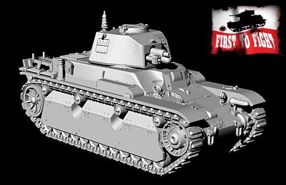 First To Fight Kits 132 1:72 Panzerkampfwagen 40R 736 (f) or Renault R40 with SA18 gun and tail