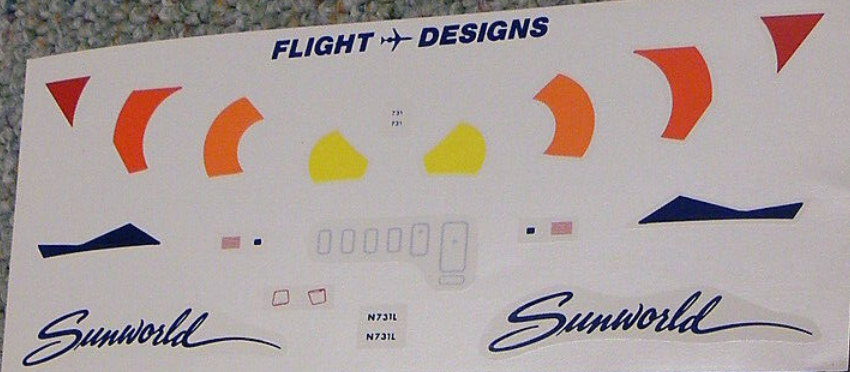 Flight Designs 004 1:144 Douglas DC-9-30. Sunworld. N731L .