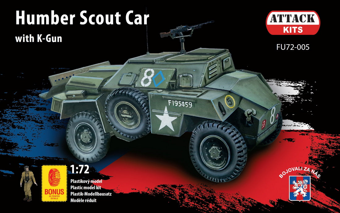 Attack Kits FU72-005 1:72 Humber Scout Car with Vicker K machine gun
