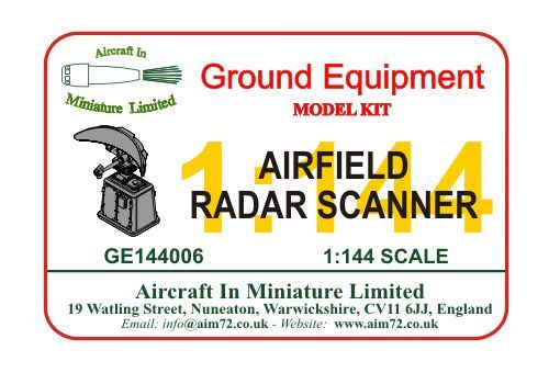 AIM - Ground Equipment GE144006 1:144 Airfield radar scanner