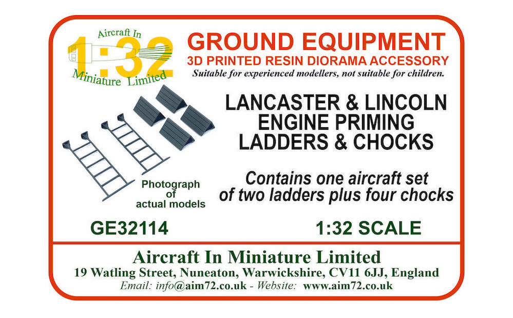 AIM - Ground Equipment GE32114 1:32 Avro Lancaster priming ladders and chocks