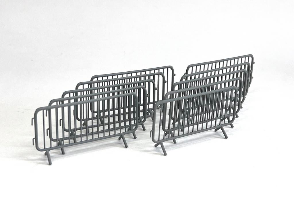 AIM - Ground Equipment GE32123 1:32 Crowd Control Barriers - A set of ten (3D-Printed) barriers