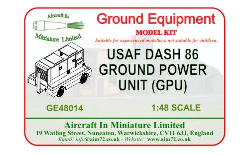 AIM - Ground Equipment GE48014 1:48 Dash 86 USAF Ground Power Unit 3d-printed