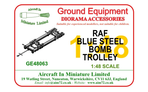AIM - Ground Equipment GE48063 1:48 RAF Blue Steel Bomb Trolley