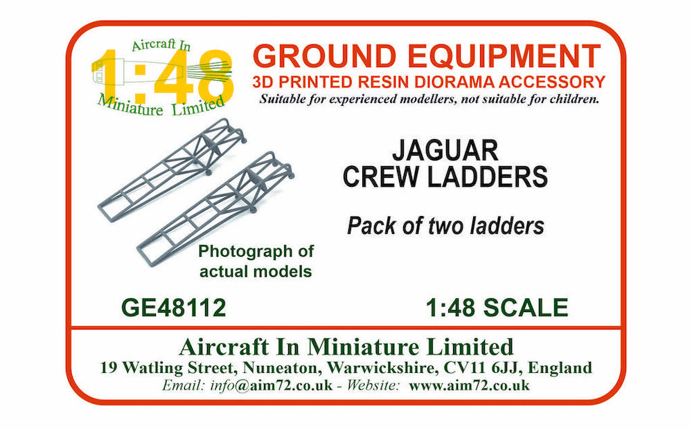 AIM - Ground Equipment GE48112 1:48 BAC Jaguar crew ladders (2 in a pack)