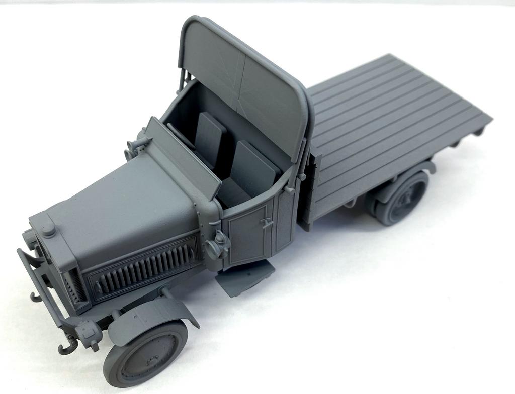 AIM - Ground Equipment GE48142 1:48 Leyland Subsidy A type flatbed lorry - circa 1916 - 3D-printed