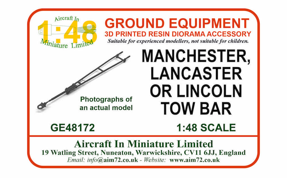AIM - Ground Equipment GE48172 1:48 Avro Lancaster tow bar