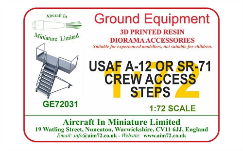AIM - Ground Equipment GE72031 1:72 Lockheed A-12 and Lockheed SR-71 Blackbird Crew Access Steps