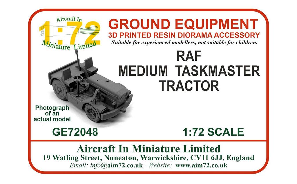 AIM - Ground Equipment GE72048 1:72 RAF Medium Taskmaster tractor 3d-Printed