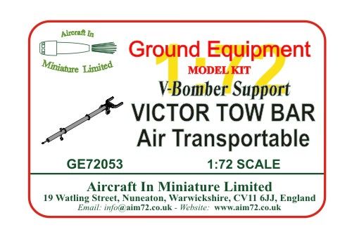 AIM - Ground Equipment GE72053 1:72 Handley-Page Victor B.2 Tow Bar (V-Bomber support series) ' Air-transportable.
